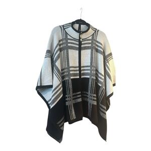 Anne Klein Poncho Black/Camellia XL